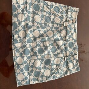Jean Denim Circle Pattern Skirt